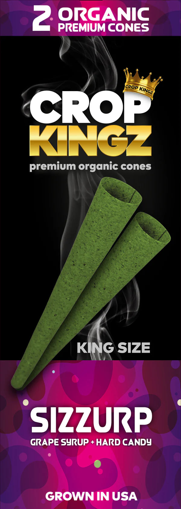 Crop Kingz Premium Organic King Size Pre-Rolled Cones