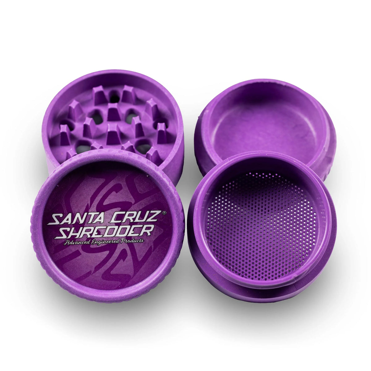 Santa Cruz Shredder 4-Part Hemp Grinder - Purple