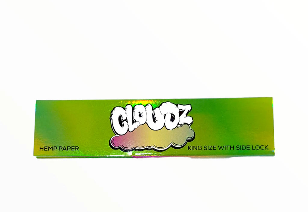 Cloudz Hemp King Size Slim Rolling Papers With Tips