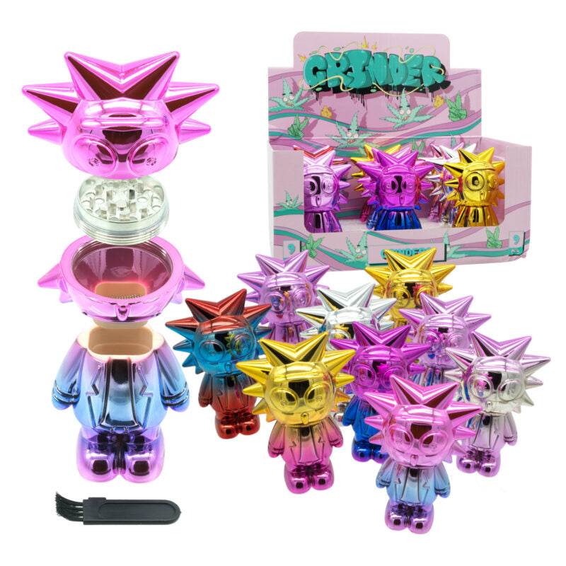 Rick & Morty - Plastic & Zinc Alloy 4-Part Sifter Grinder