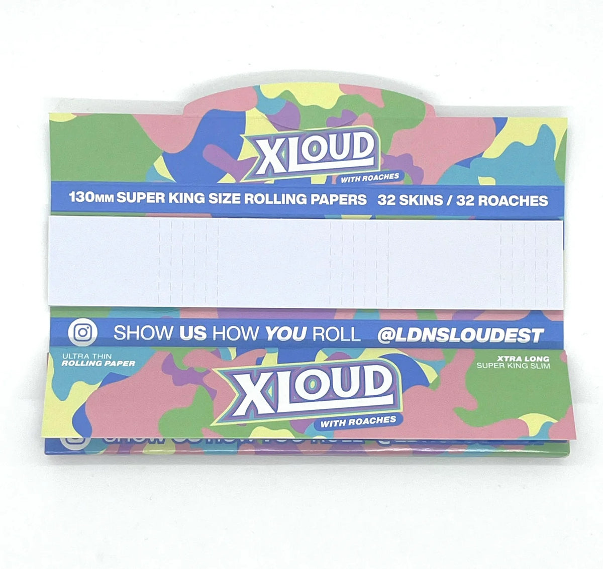 XLoud Rice Extra Long 130mm Rolling Papers With Tips
