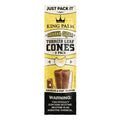 King Palm Pre-Rolled Tobacco Cones - Banana Cream - 2pc