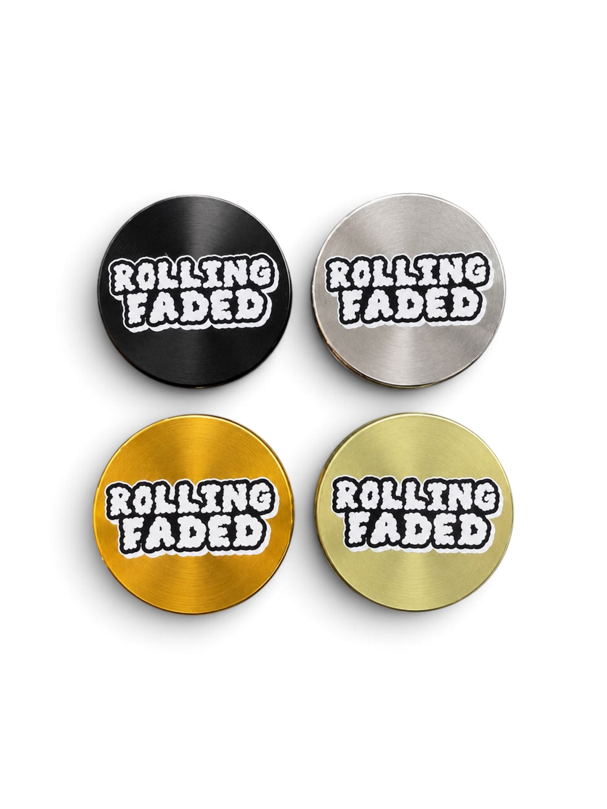 Rolling Faded 2-Part 50mm Aluminium Grinder