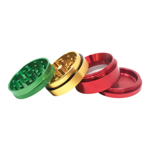 RAW x Hammercraft 4-Part Aluminium Grinder - Various Sizes - Rasta