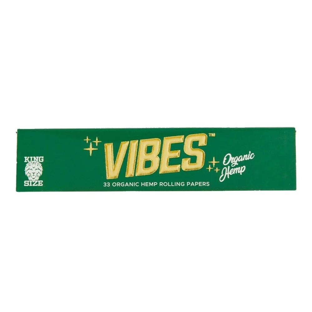 Vibes Organic Hemp King Size Slim Rolling Papers