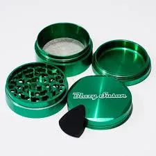 Blazy Susan 4-Part Aluminium Sifter Grinder - Green