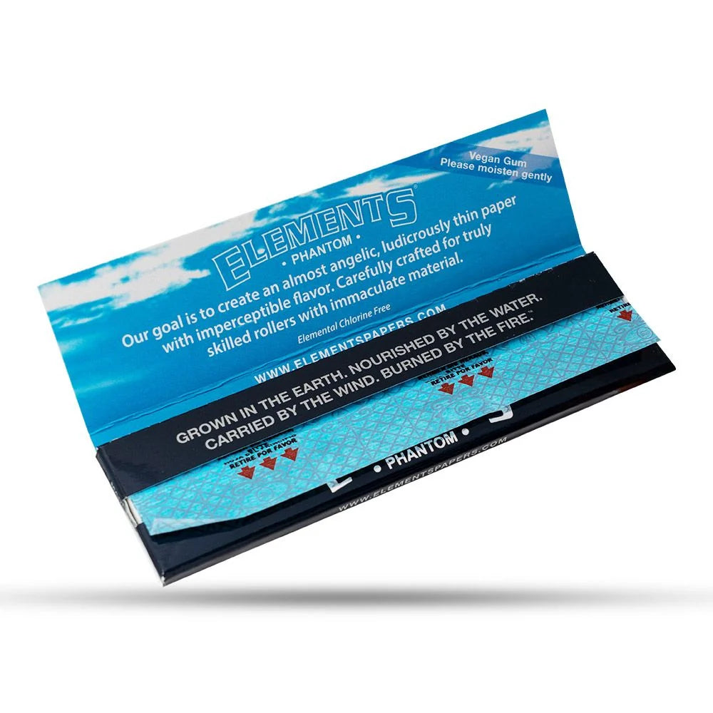 Elements Phantom King Size Wide Rolling Papers