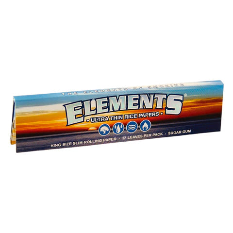 Elements Rice Ultra Thin King Size Slim Rolling Papers