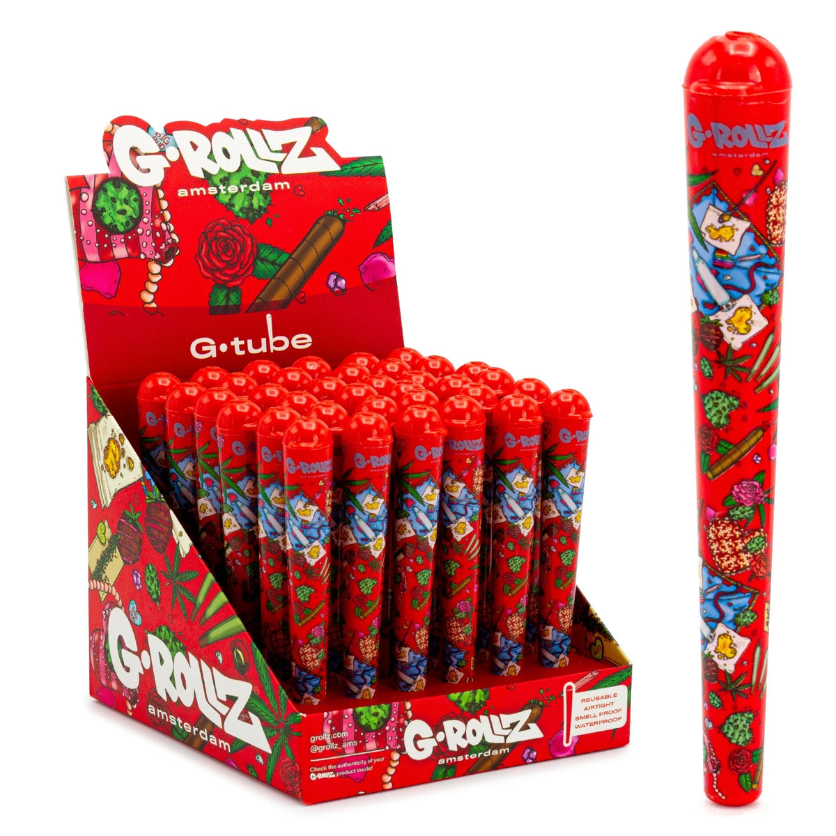 G-Rollz G Tube Cone Holder - Red