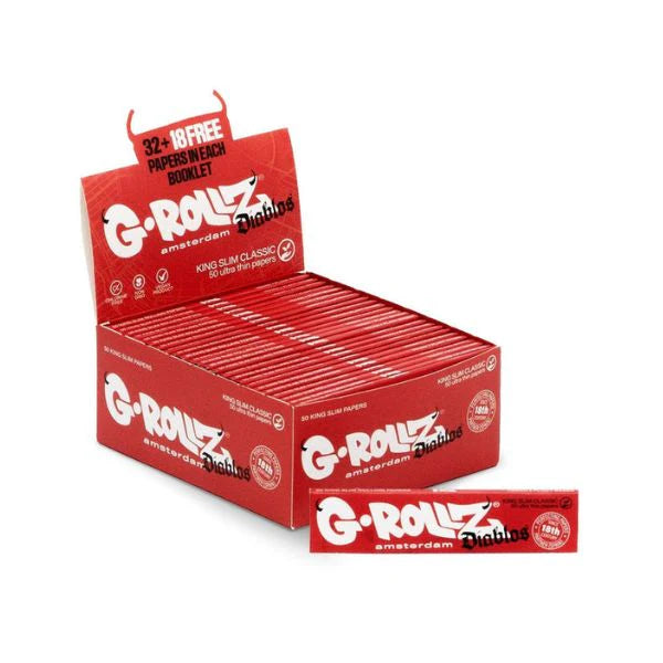 G-Rollz Diablos King Size Slim Rolling Papers