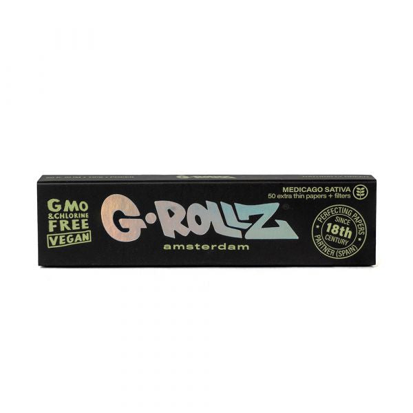 G-Rollz Medicago Sativa King Size Slim Rolling Papers With Tips