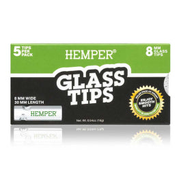 Hemper 8mm Glass Tips - 5 Pack