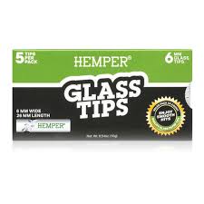 Hemper 6mm Glass Tips - 5 Pack