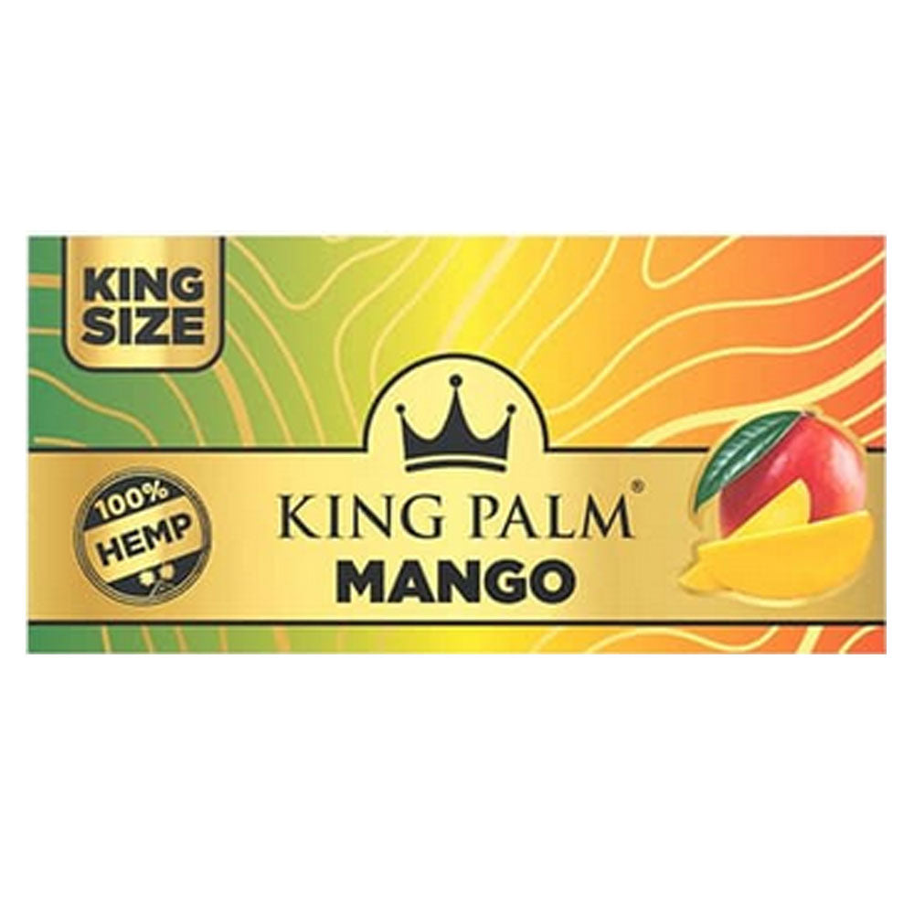 King Palm King Size Flavoured Hemp Rolling Papers With Tips - Mango