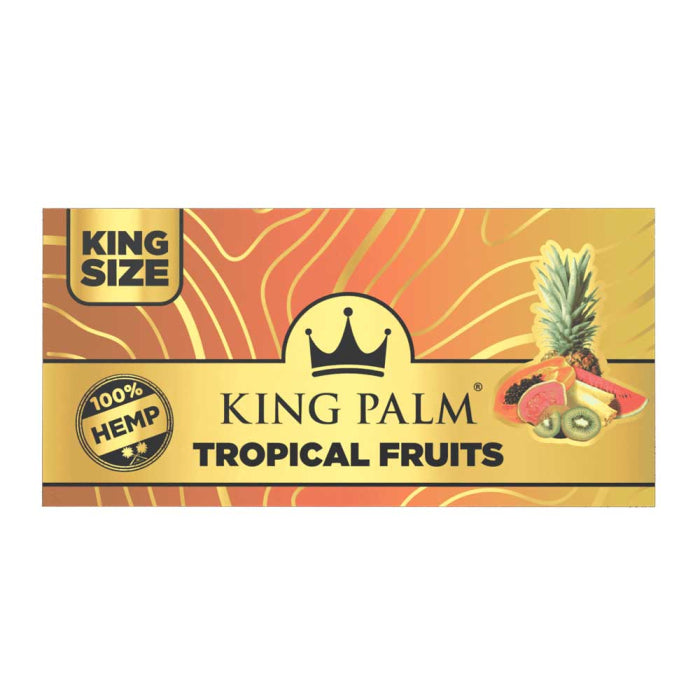 King Palm King Size Flavoured Hemp Rolling Papers With Tips - Tropical Fruits