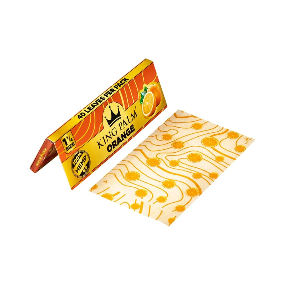 King Palm 1 1/4 Flavoured Hemp Rolling Papers - Orange