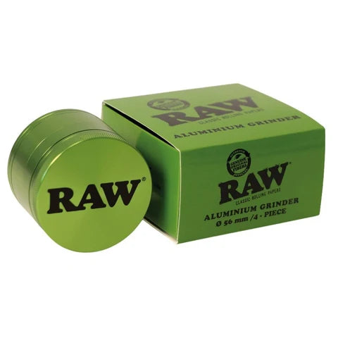 RAW Emerald Green 4-Part 56mm Aluminium Grinder