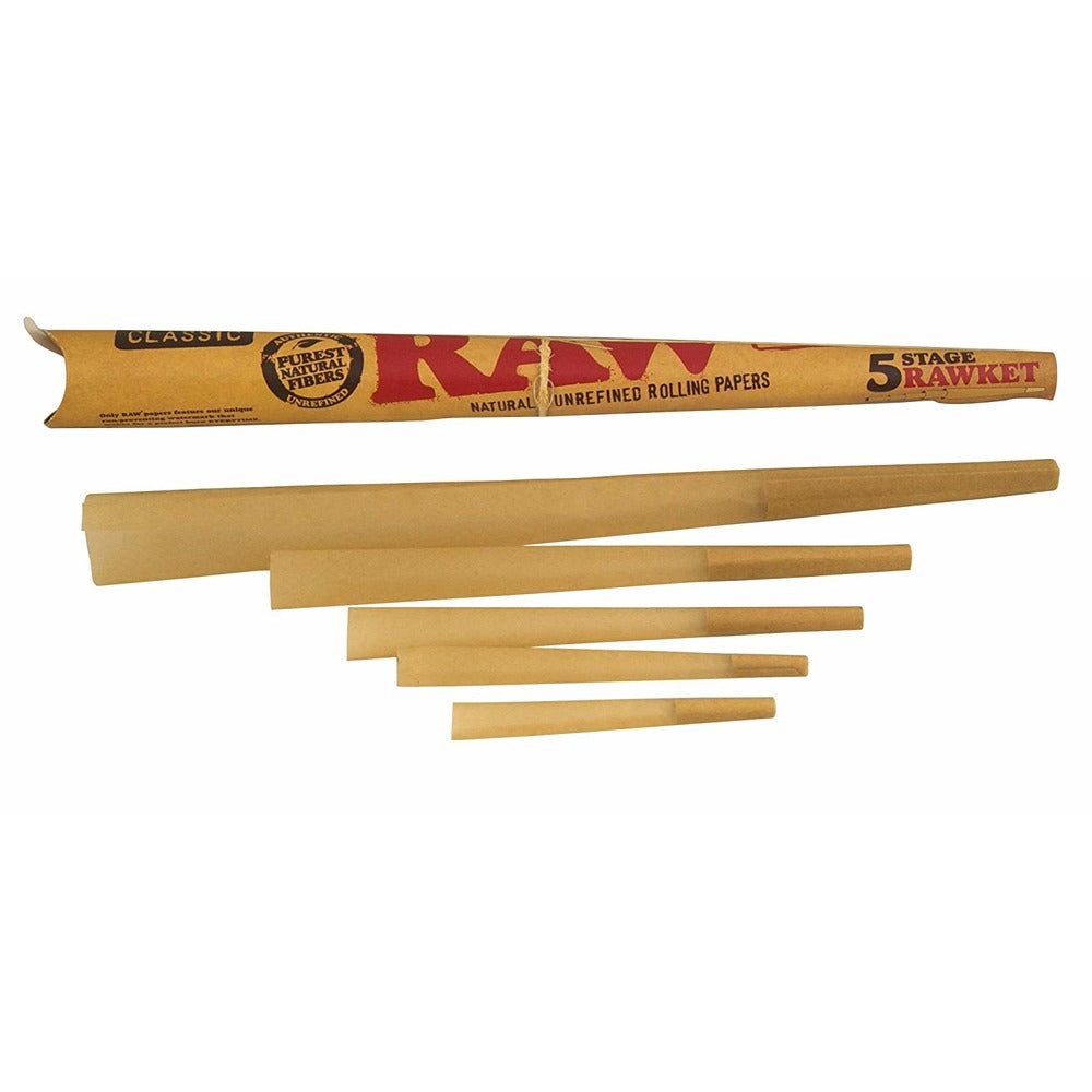 RAW 5 Stage Rawket Pre-Rolled Cones Variety Pack - 5pc