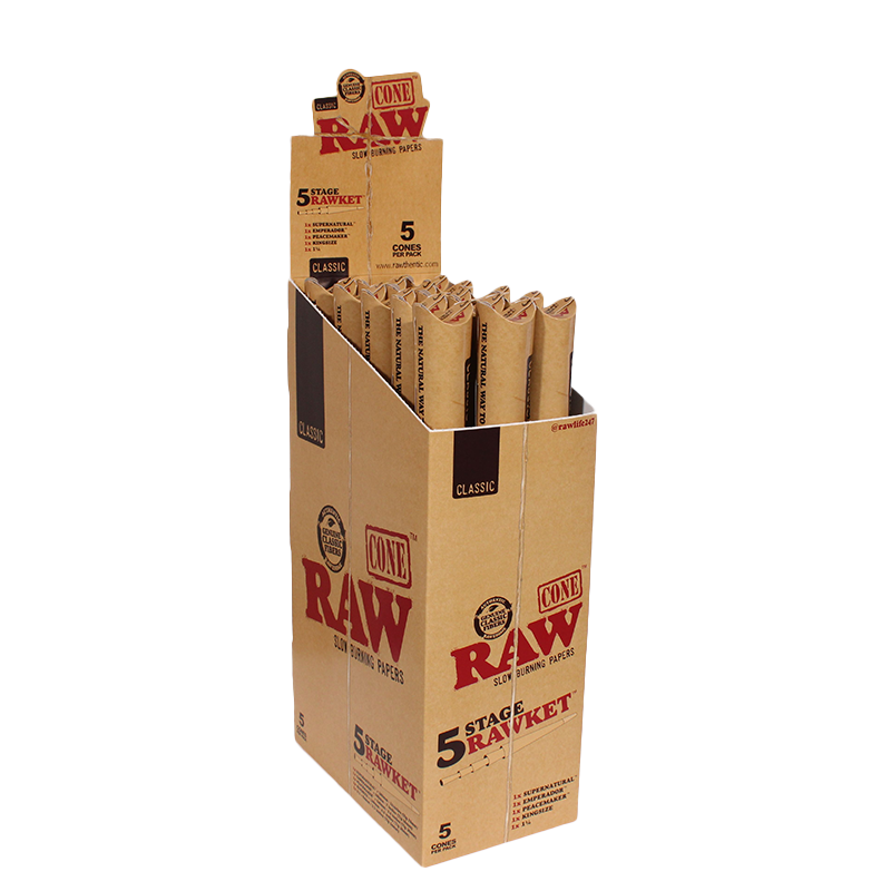 RAW 5 Stage Rawket Pre-Rolled Cones Variety Pack - 5pc