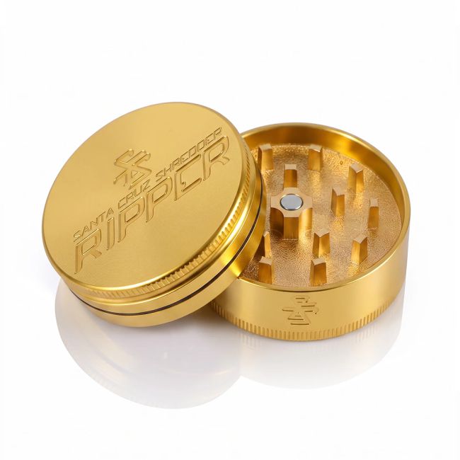 Santa Cruz Shredder Ripper 2-Part 55mm Grinder - Gold