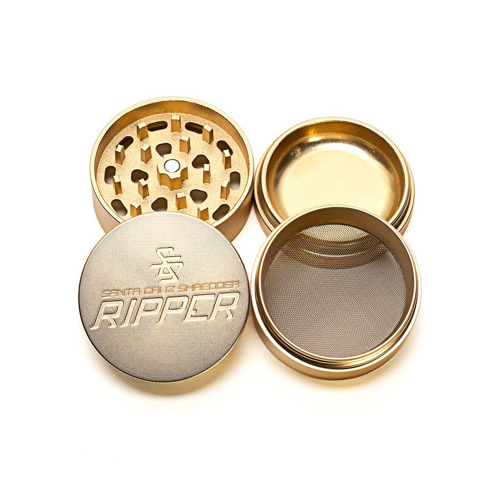 Santa Cruz Shredder Ripper 4-Part 55m Grinder - Gold
