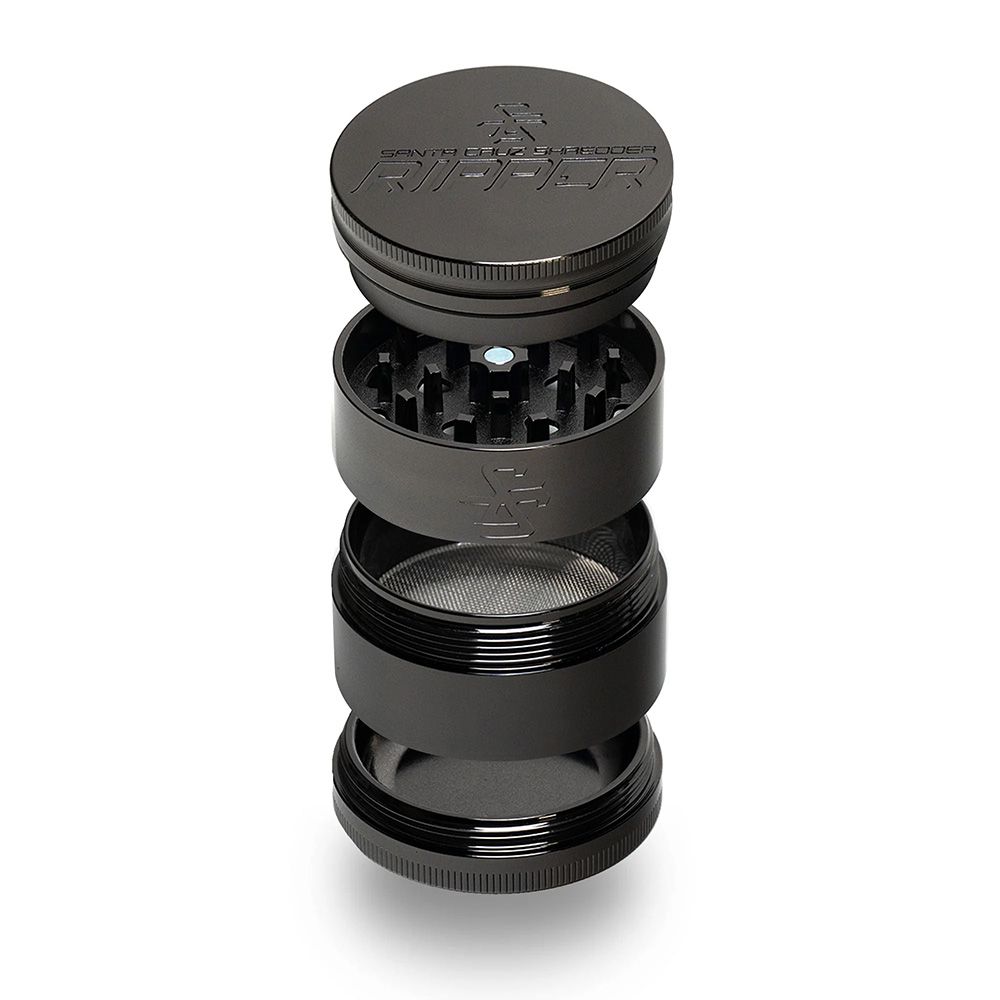 Santa Cruz Shredder Ripper 4-Part 55mm Grinder - Onyx Black