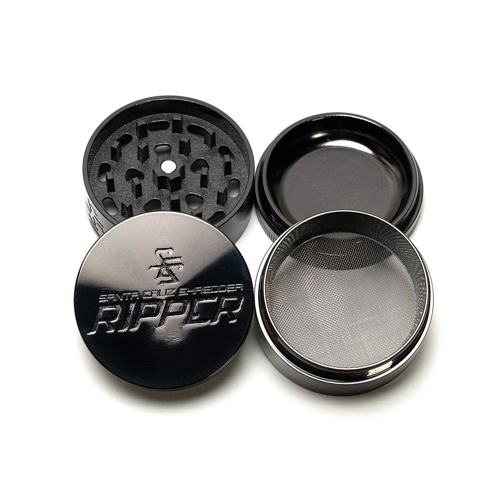 Santa Cruz Shredder Ripper 4-Part 55mm Grinder - Onyx Black