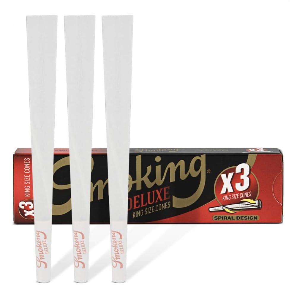Smoking Deluxe King Size Pre-Rolled Cones - 3pc