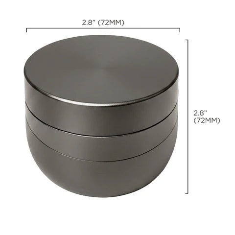 V Syndicate Gridlock Toothless 70mm Grinder - Gun Metal